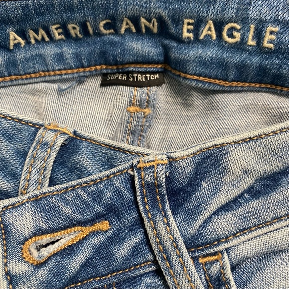 American Eagle Ripped Jeans 00 Short - Picture 4 of 4